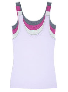 Cotton Modal Reversible Tank Top 4-Pack