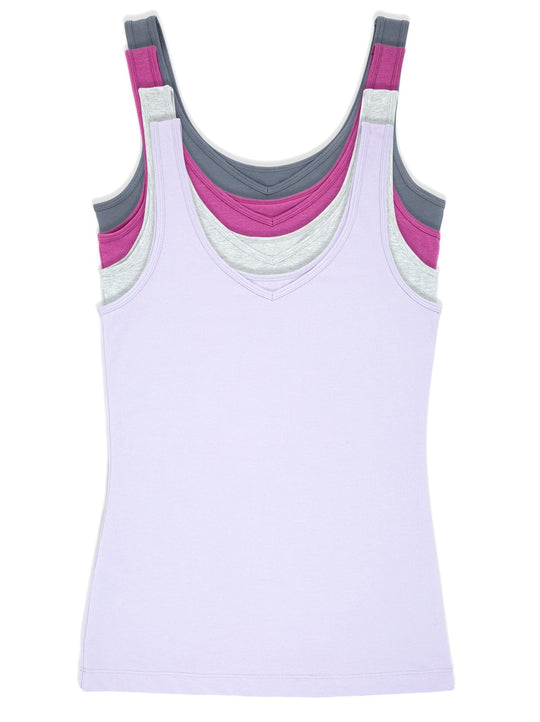 Cotton Modal Reversible Tank Top 4-Pack