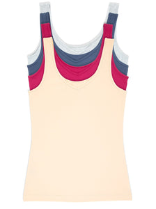 Cotton Modal Reversible Tank Top 4-Pack