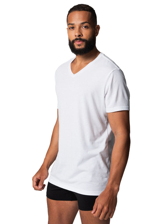 Single Stitch Men's V-Neck T-Shirt