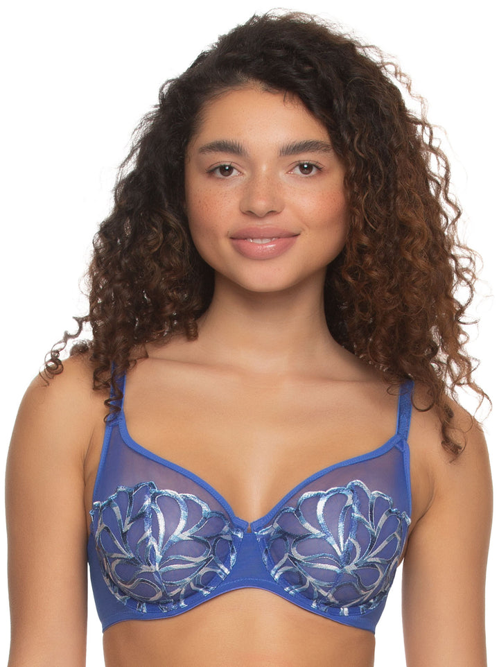 Lotus Embroidered Unlined Bra