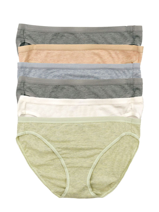 Organic Cotton Stretch Bikini 6-Pack