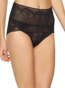 Felina Finesse Modern Mock-Wrap Brief color-black