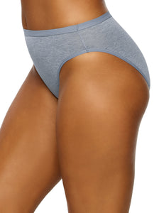 thumbnail image 2 of Felina Women's Organic Cotton Hi-Cut Panties - 5-Pack GOTS Certified Underwear 2 of 14