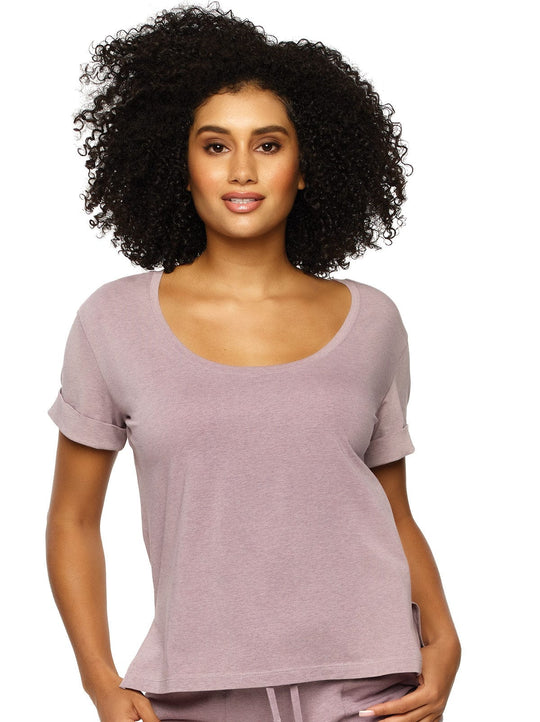 Organic Cotton Stretch Scoop-Neck Tee 2-Pack
