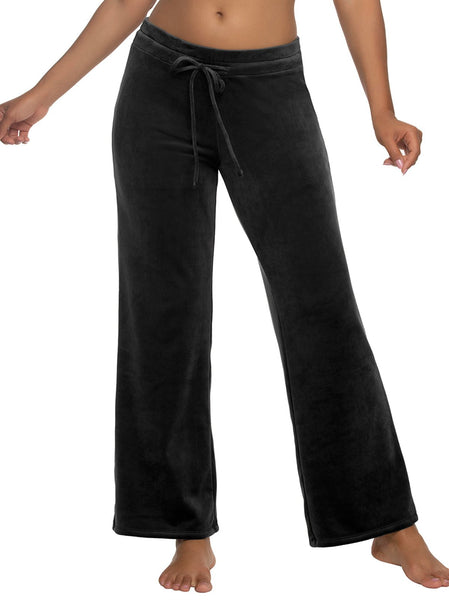 【PORTERNA】Pet Velvet Lounge Pants Felina Velour Lounge Pant | Relaxed Fit (Ash Rose, Small) at