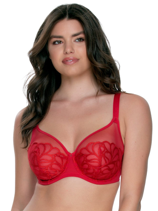 Lotus Embroidered Unlined Bra