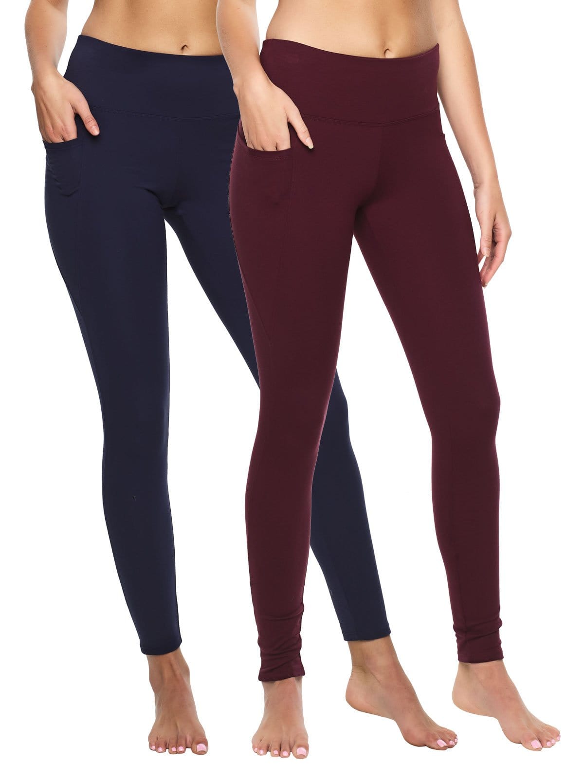 pocket legging color-wine peacoat