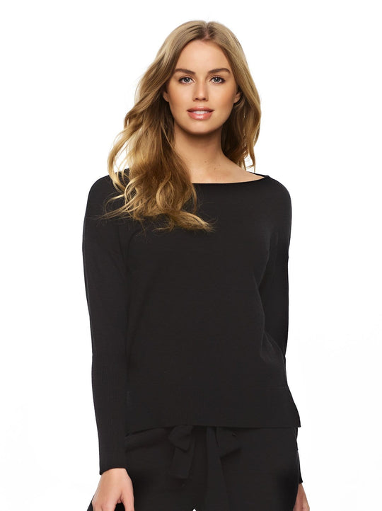 Voyage Textured Knit Sweater Top