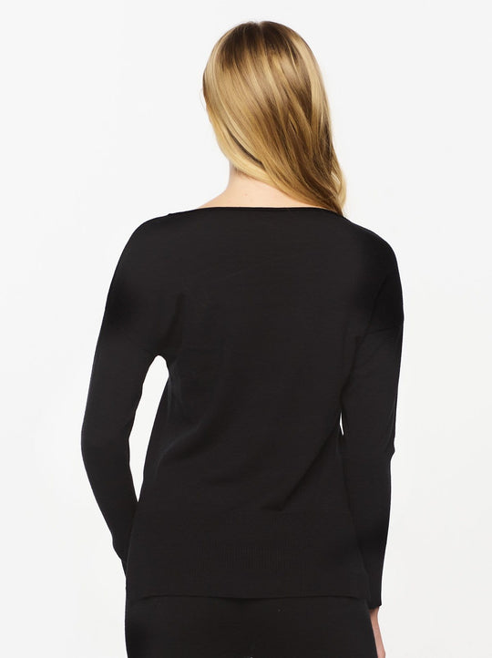 Voyage Textured Knit Sweater Top