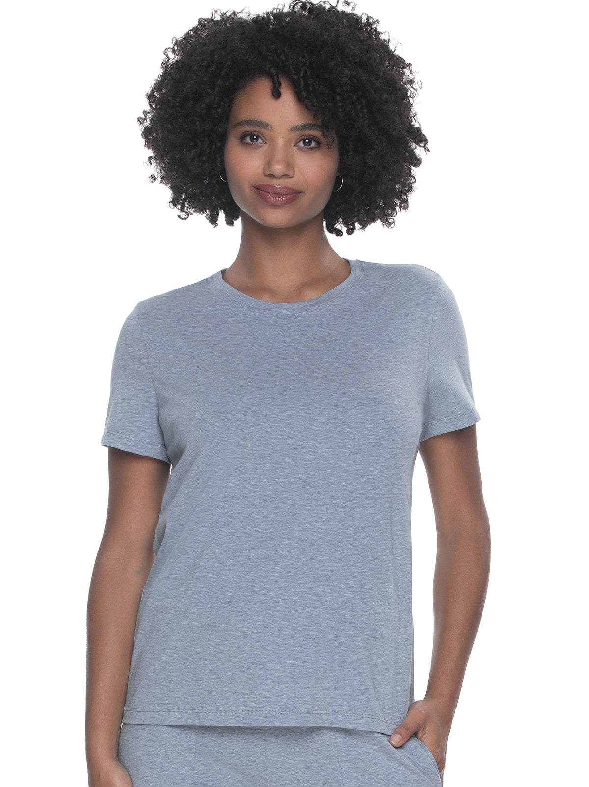 Organic Cotton Stretch Crew Neck Tee