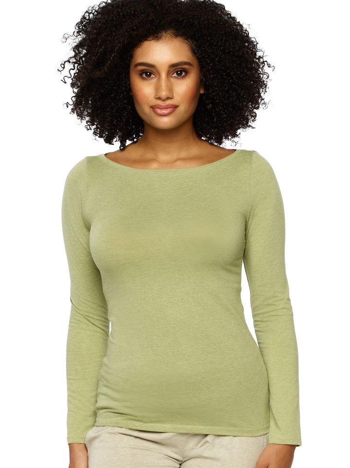 Organic Cotton Stretch Long Sleeve Tee