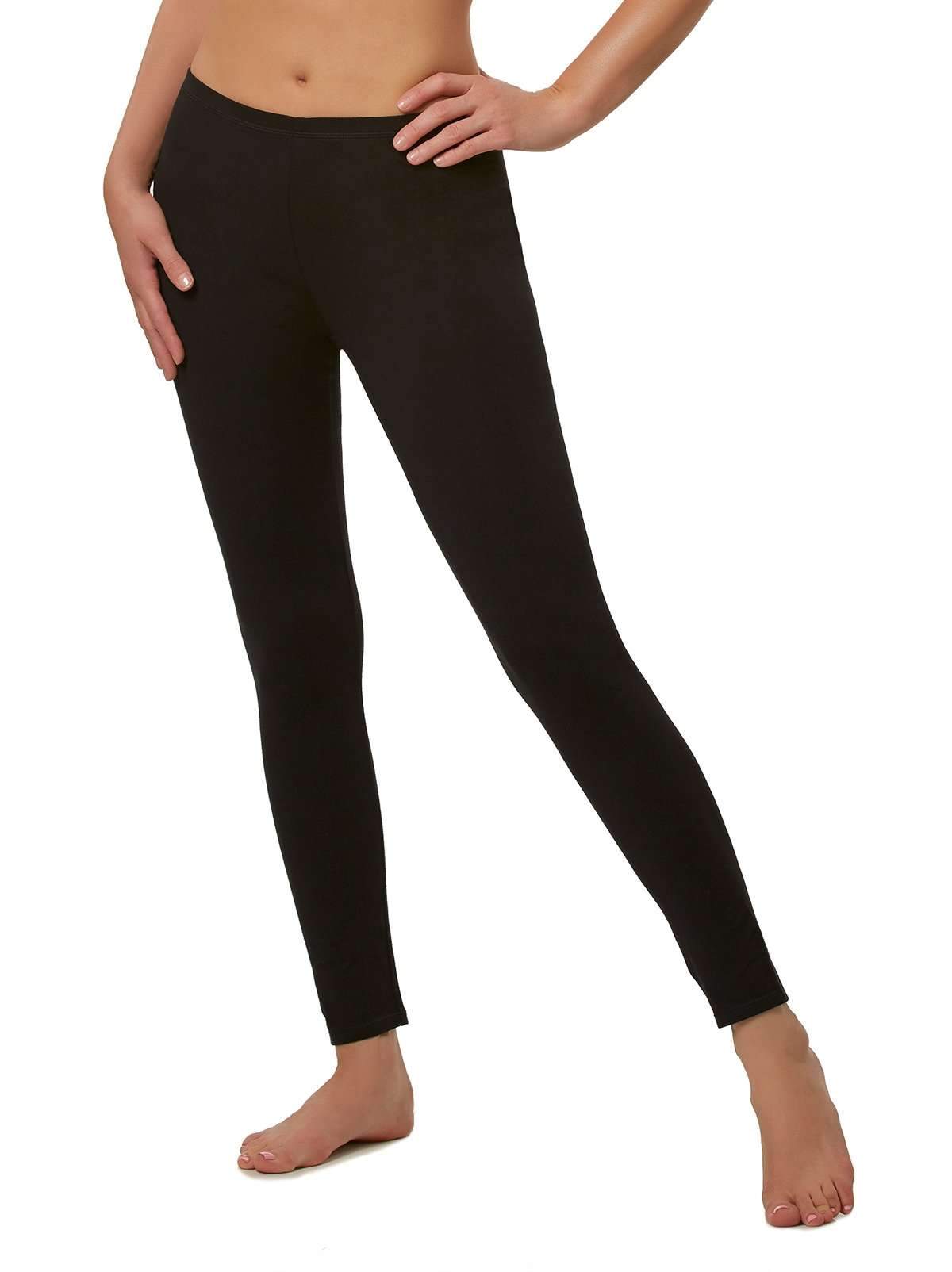 Felina Cotton Modal Legging 4-Pack color-black