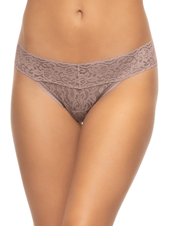 Signature Stretchy Lace Low Rise Thong 6-Pack