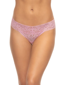 Signature Stretchy Lace Low Rise Thong