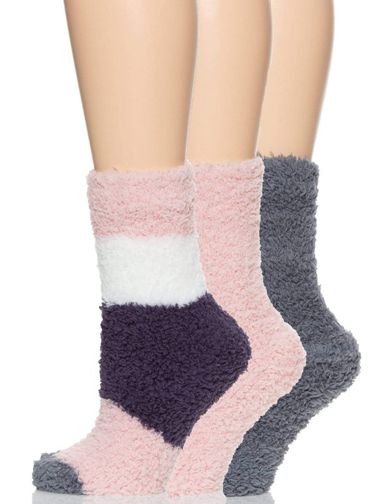 Plush Lounge Crew Socks 3-Pack