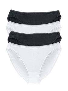 So Smooth Hi-Cut Geo Lace Trim Panties 4-Pack