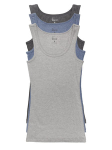 Cotton Ribbed Tank Top 3-Pack