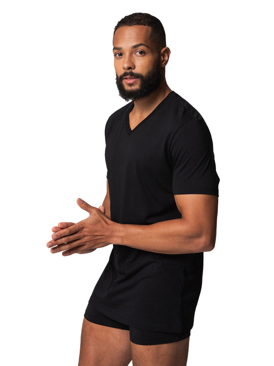 Single Stitch Men's V-Neck T-Shirt