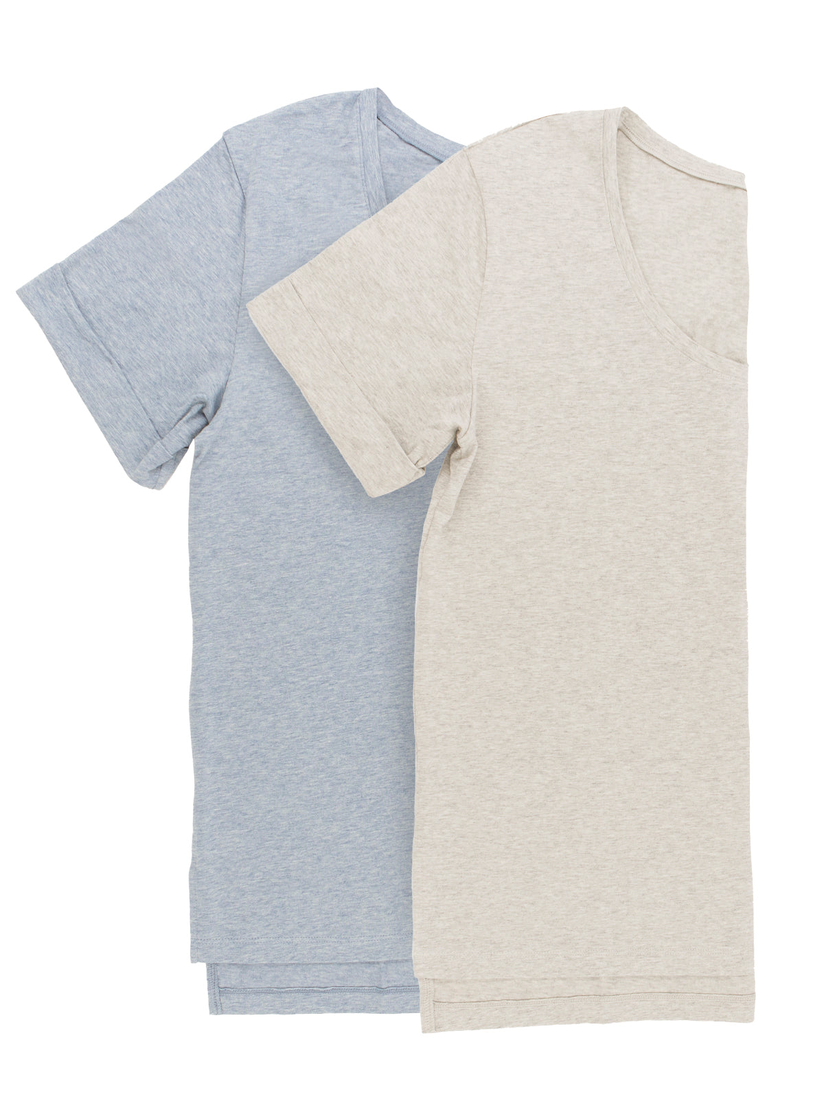 Organic Cotton Stretch Scoop-Neck Tee 2-Pack
