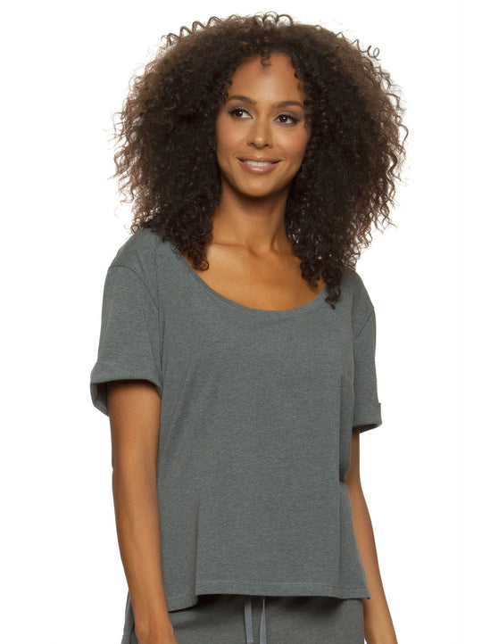 Organic Cotton Stretch Scoop-Neck Tee 2-Pack