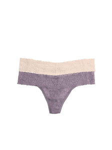 Felina Most Comfortable Super Soft Stretch Lace Thong 2-Pack color-bare mink